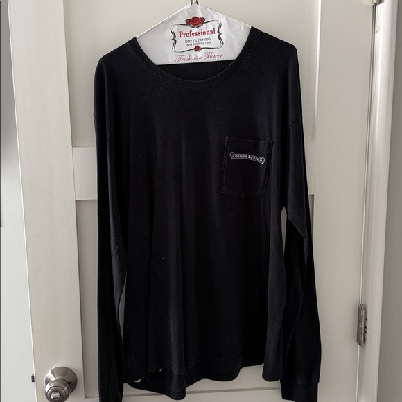 Chrome Hearts Black Pocket Tee L/S Tee Vintage